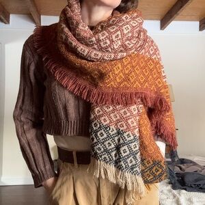 Cozy Multicolor Patterned Scarf